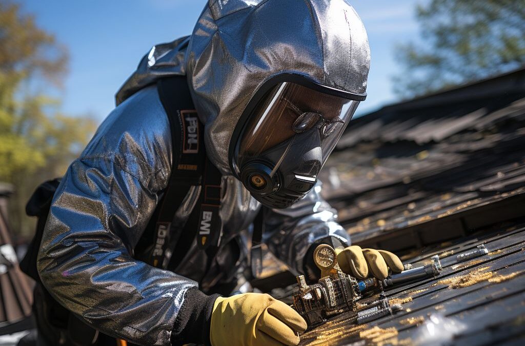 How to repair a leaking asbestos roof?