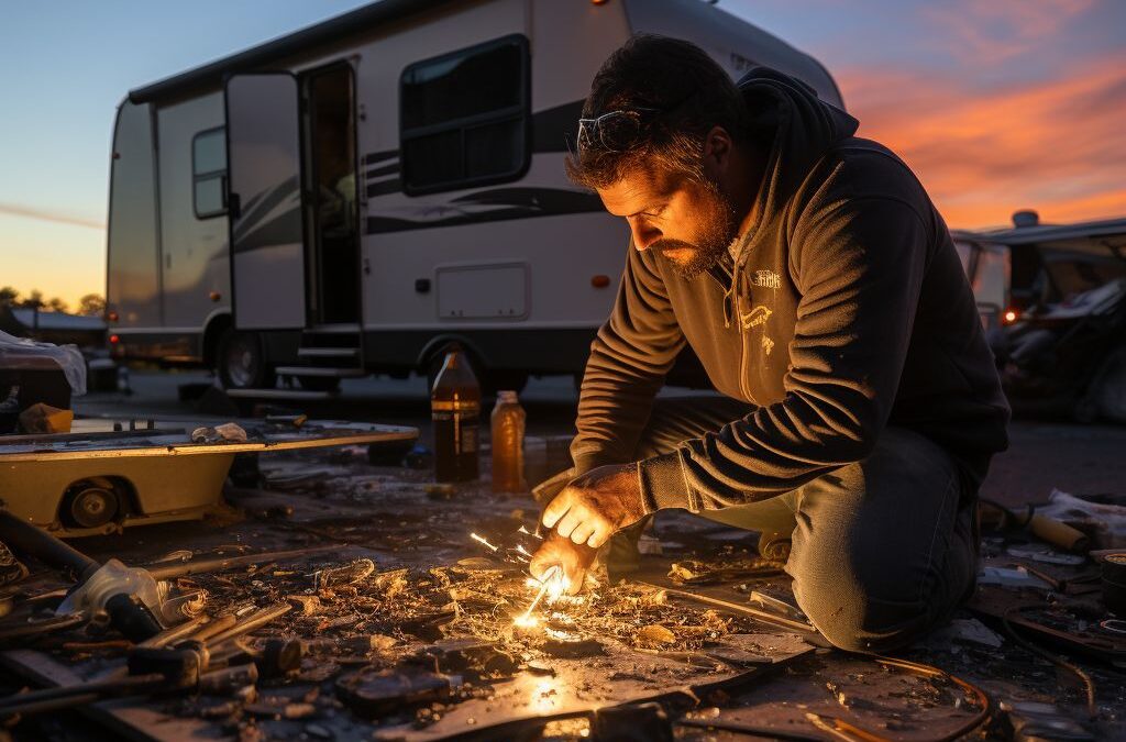 How to repair rv roof water damage?