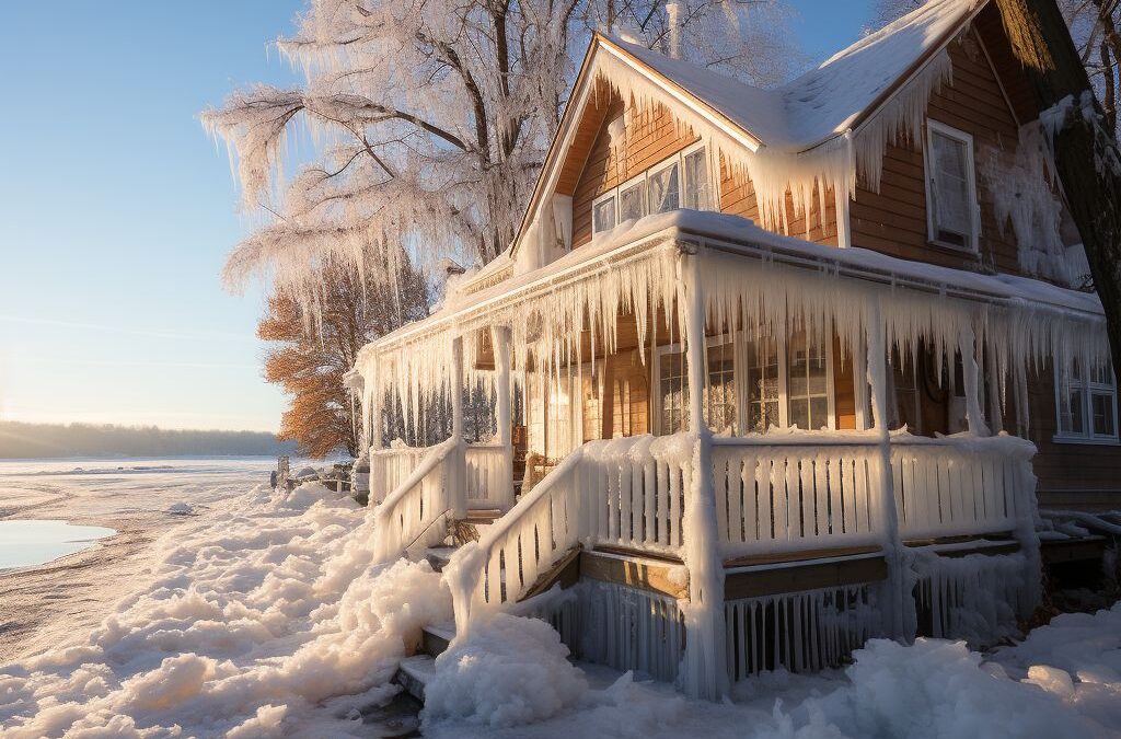 What causes ice dams on roofs?