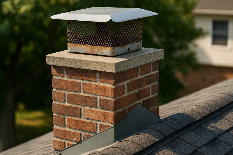 Missing or Damaged Chimney Cap