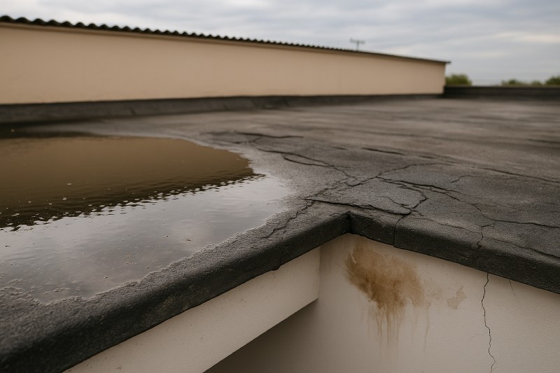 Why Ignoring Flat Roof Leaks Is Risky in Fresno