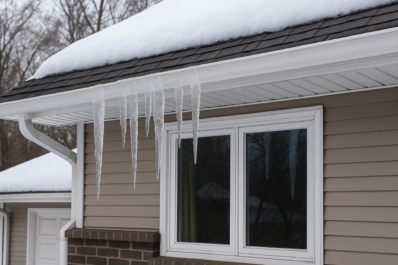 Six Early Warnings of Ice Dam Risk