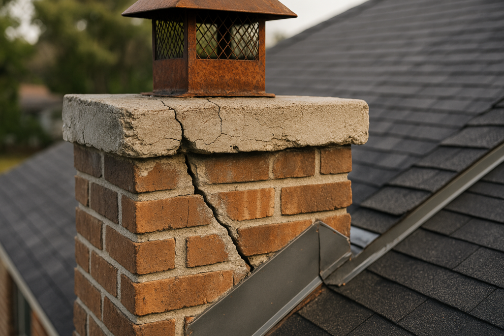 What Causes Cracks & Leaks in Fresno Chimney Crowns?