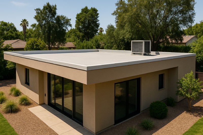 Advantages of Flat Roofs for Fresno Homes