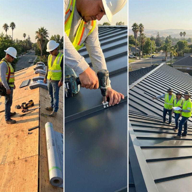 How We Go From Old Roof to New Metal in Fresno